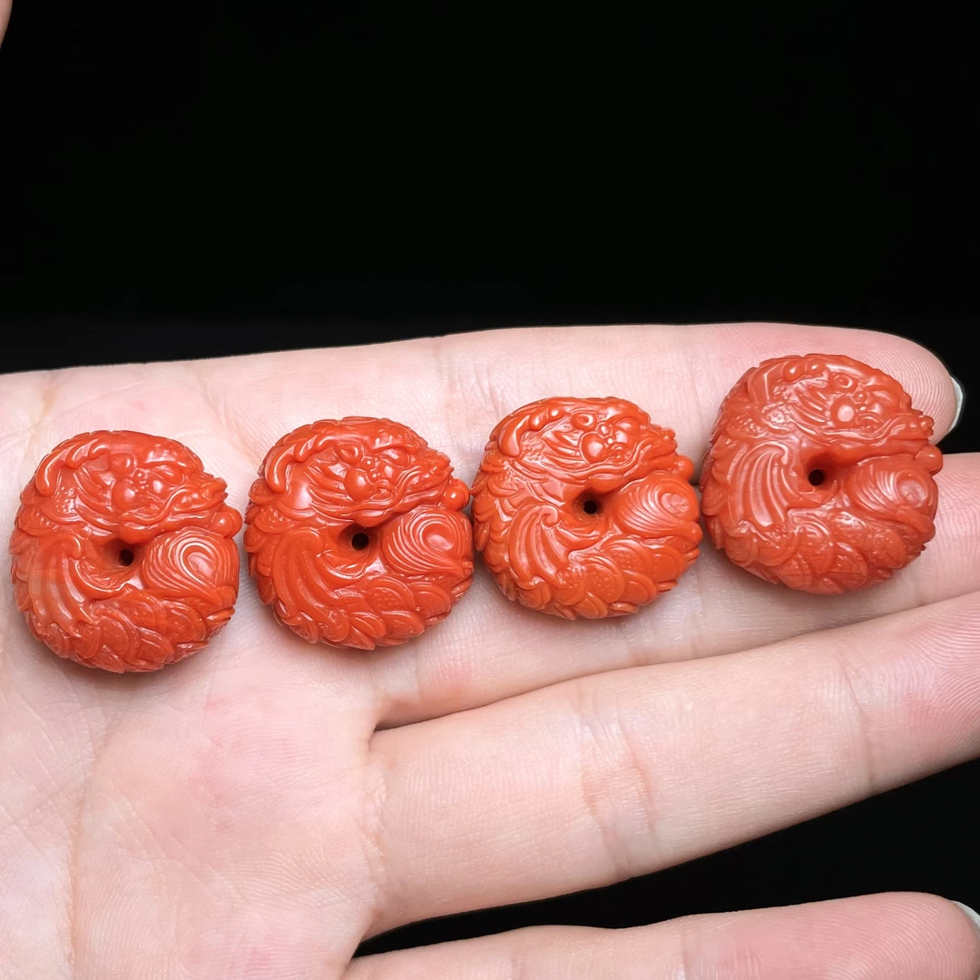 菲菲珠宝好*南红龙扣吊坠约22mm*多样性发一