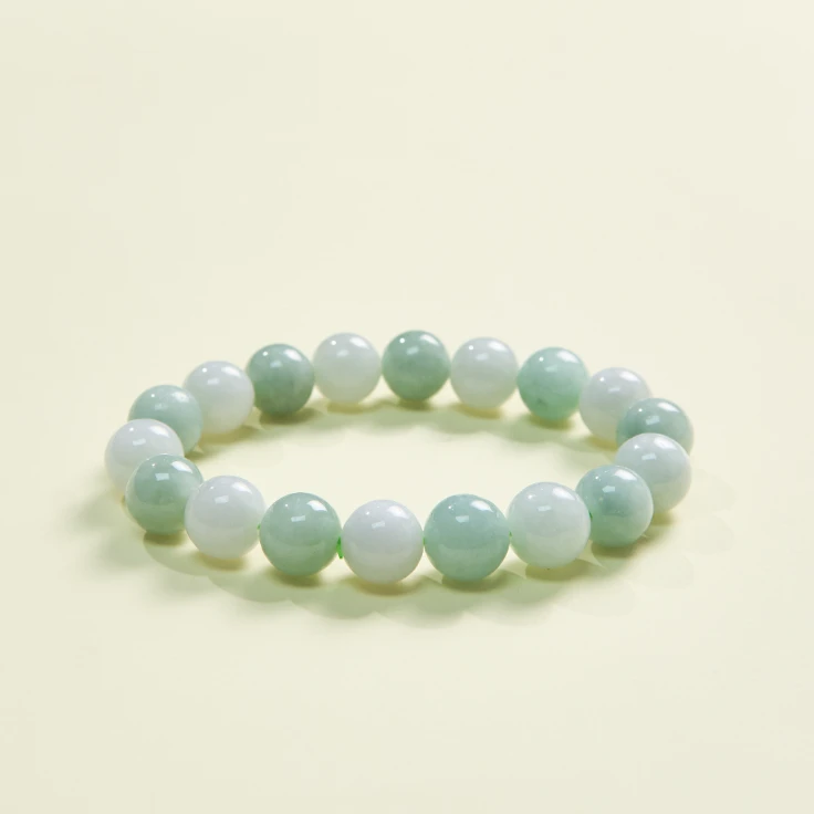 菲菲珠宝好*翡翠单圈手串-多宝圆珠约10mm