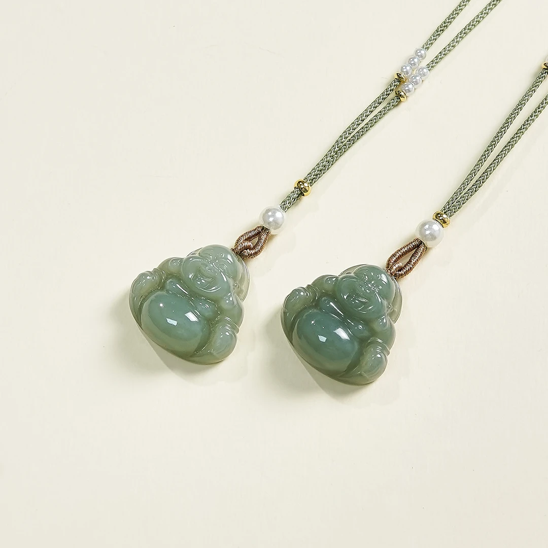 菲菲珠宝好~和田玉佛公吊坠约25mm-多样性发一