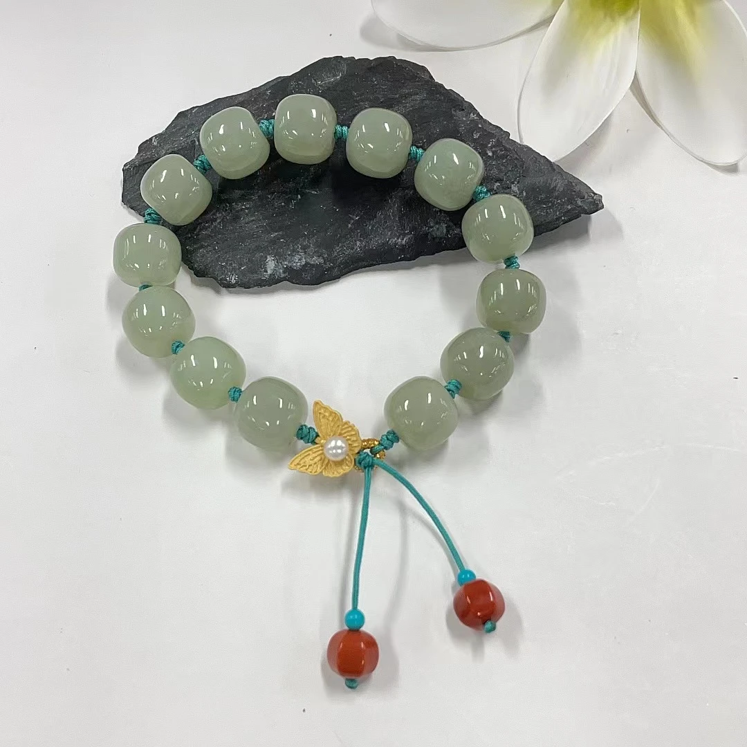 景景严选~和田玉单圈手串12mm