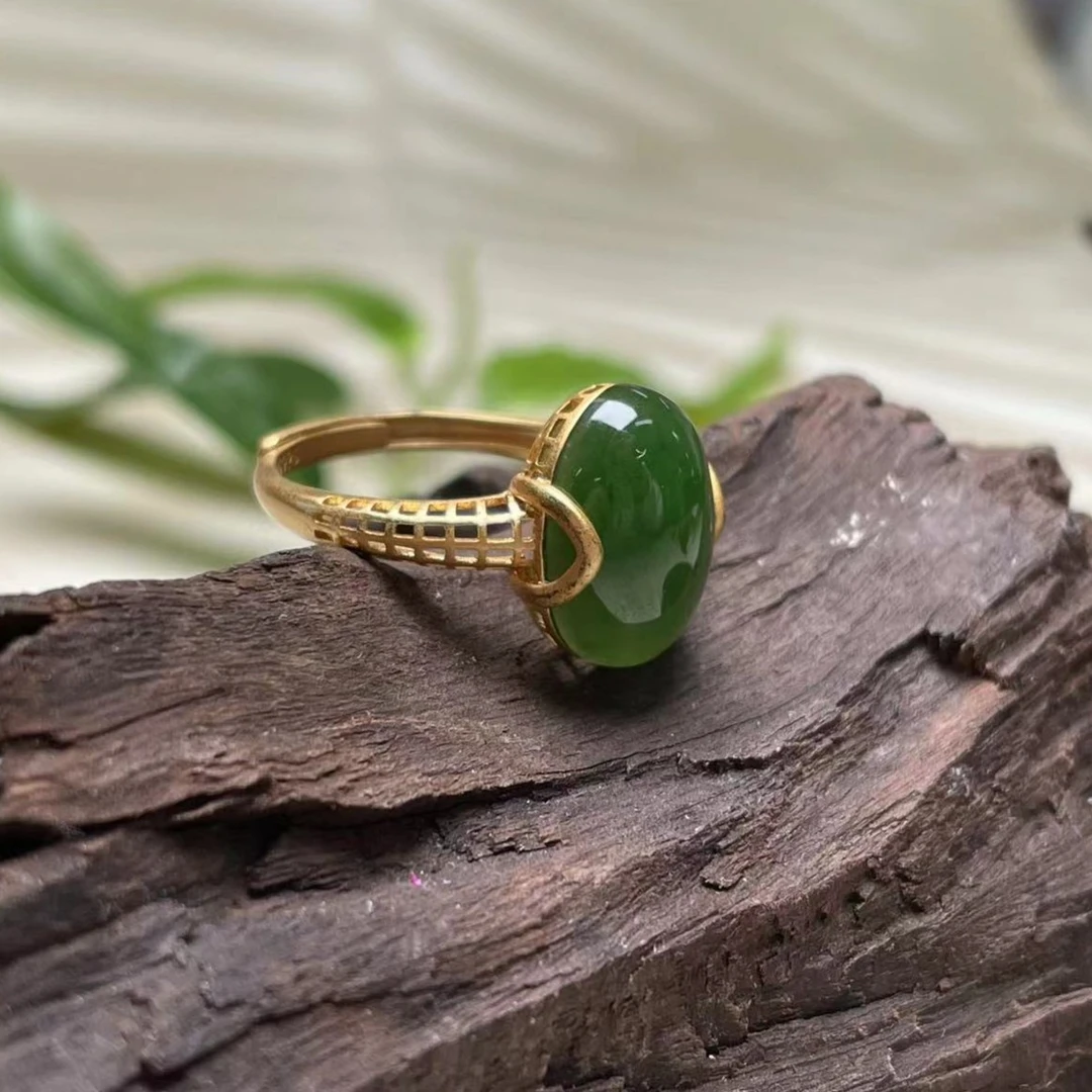 景景严选~s925和田玉戒指‘