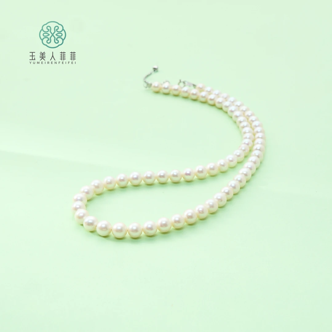 菲菲珠宝好*S925珍珠项链约6+mm