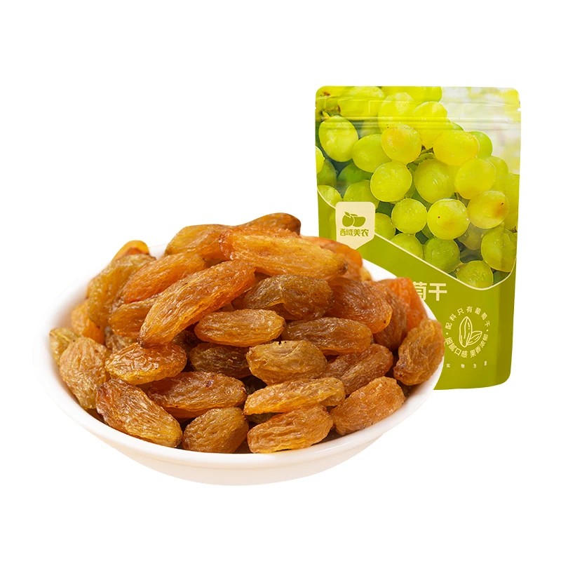西域美农新疆优选特产树上黄葡萄干250g*2袋 优选大颗 新鲜饱满