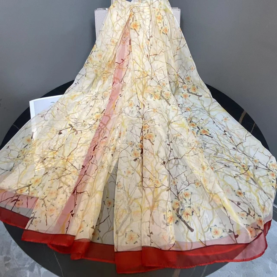 美丝宸秋香130*180大尺寸薄云纱丝巾多功能防晒披肩四季可用包头