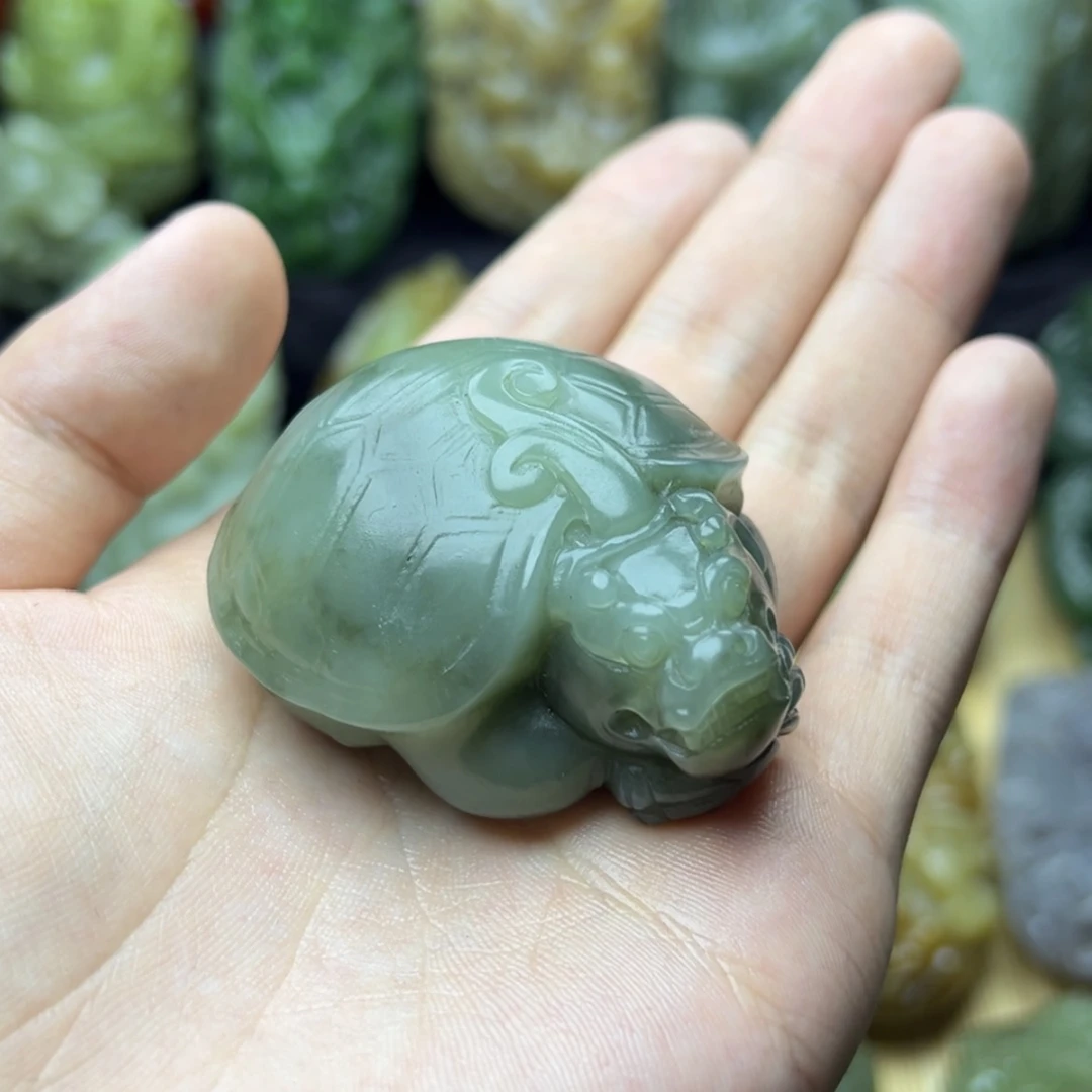 【闪购商品】和田玉(糖玉)把件未镶嵌饼*熊