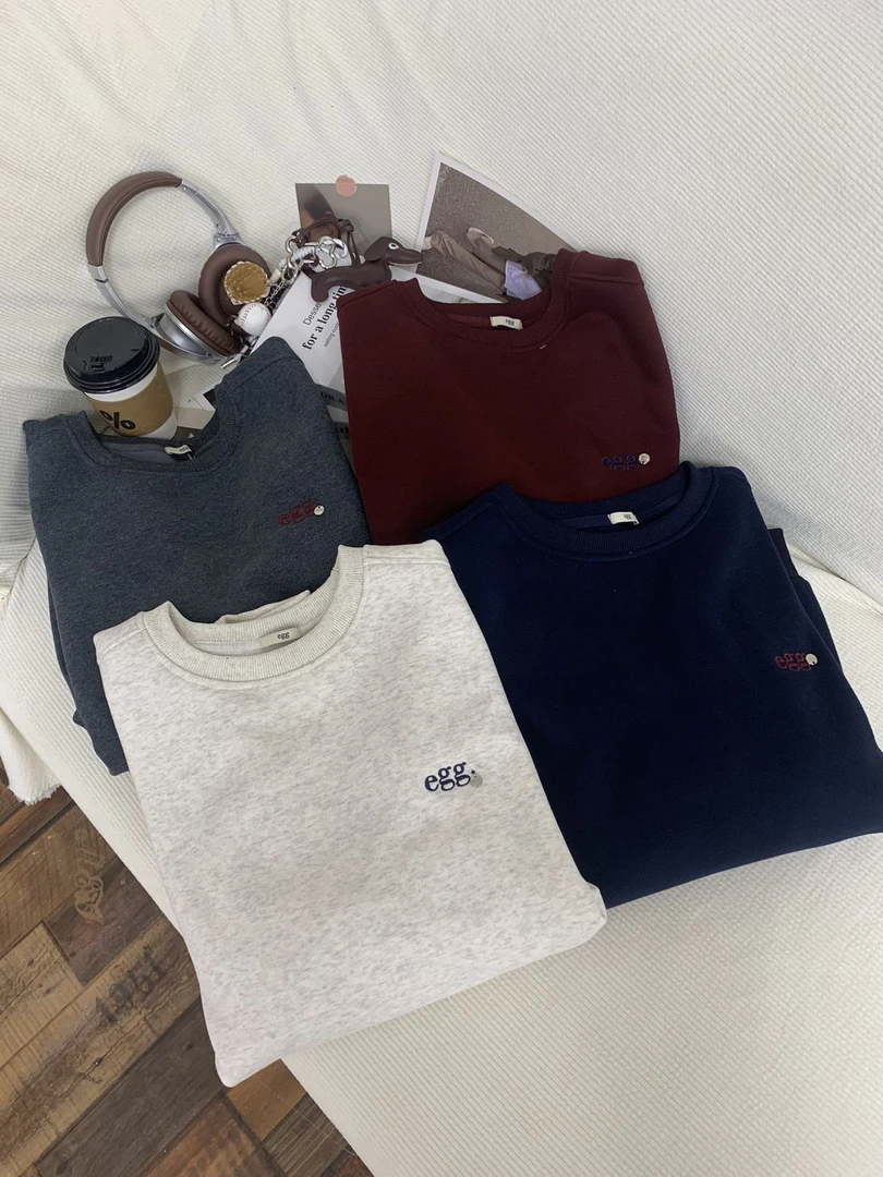 大梦家「鸡蛋加绒加厚卫衣」圆领百搭显瘦保暖奥利绒