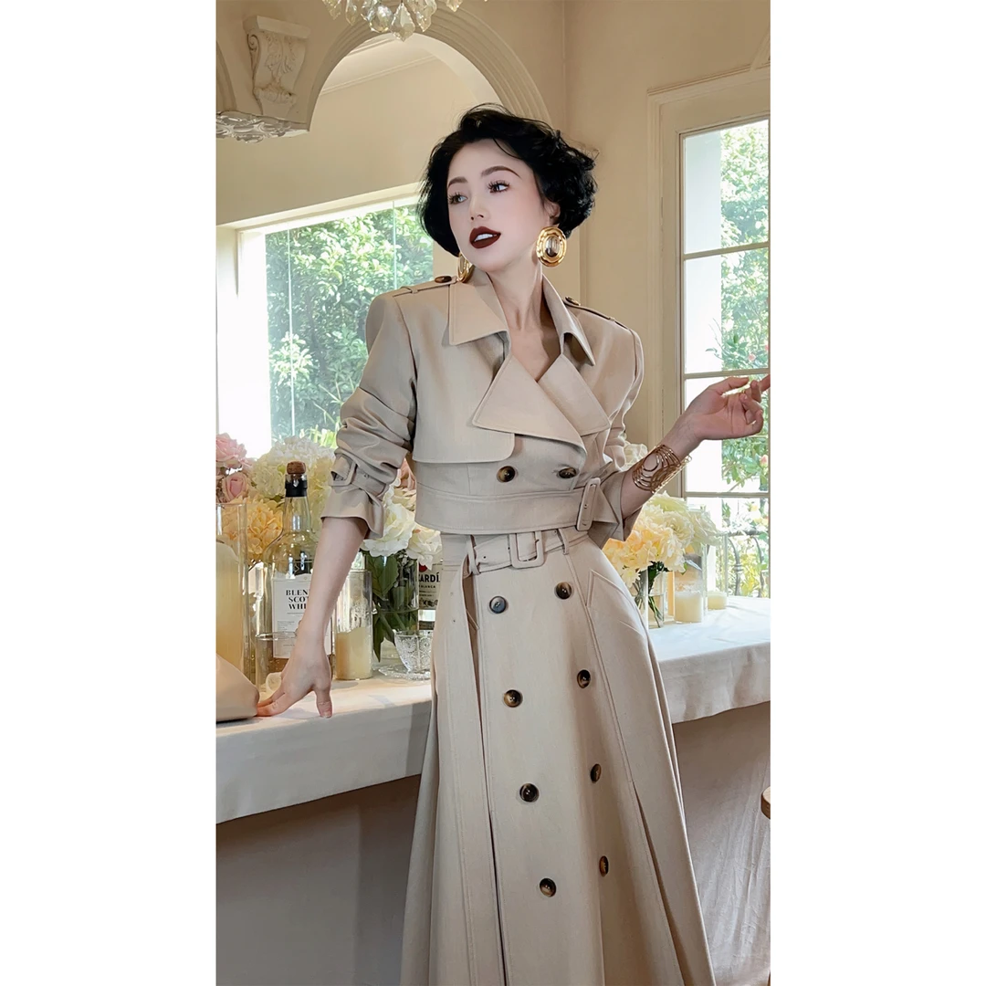LYXJ【暖约时光】气质法式轻奢修身春款设计师时尚套装10847