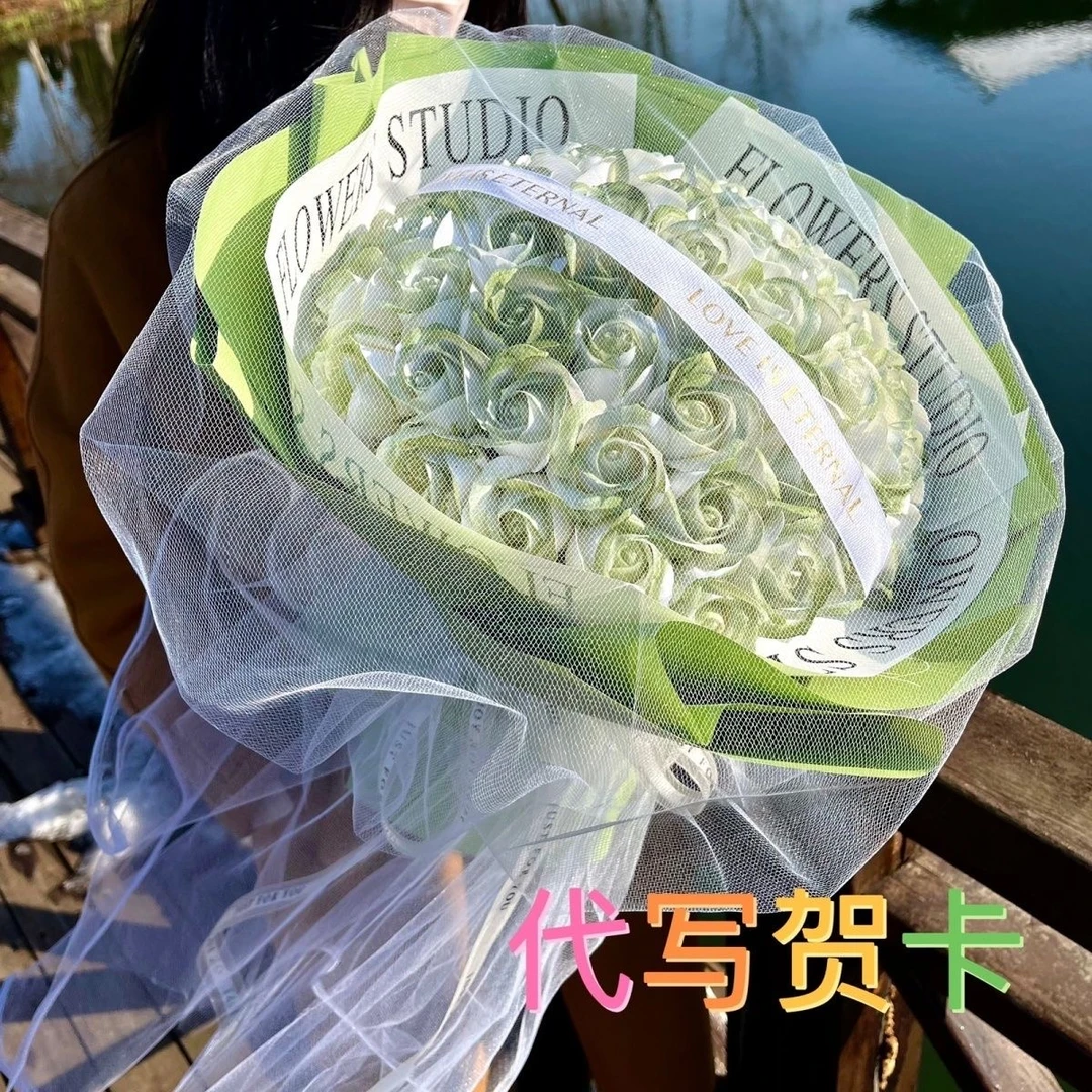 生日礼物送女友玫瑰花束七夕送闺蜜母亲节520情人节礼物永生花