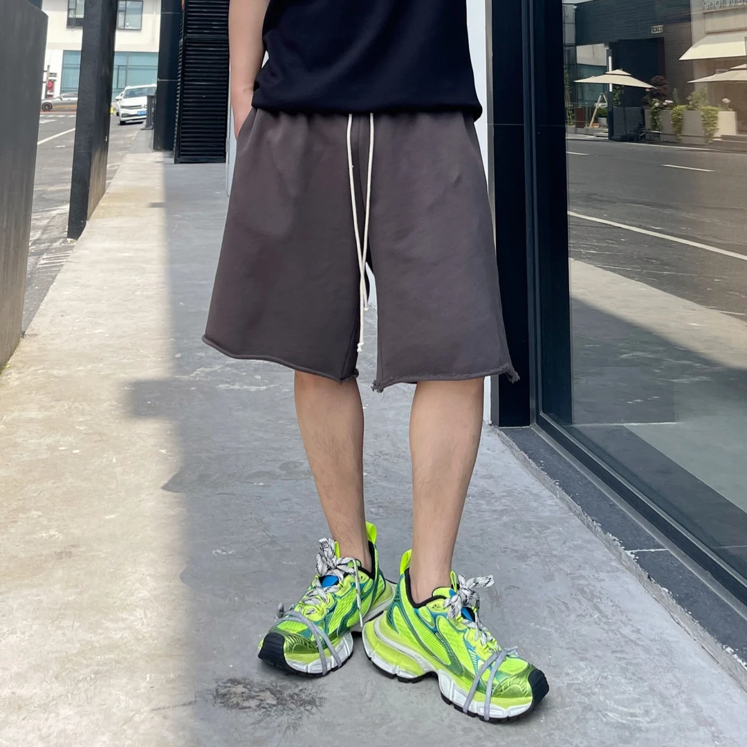 YZD【夏季新品】纯棉宽松重磅6分短裤潮流ins480gY011