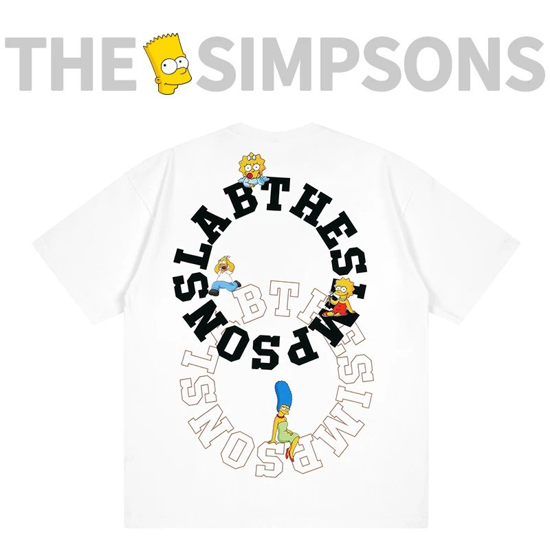 THESIMPSONS夏季休闲短袖T恤男女同款卡通情侣体恤衫SPCTE232F06M