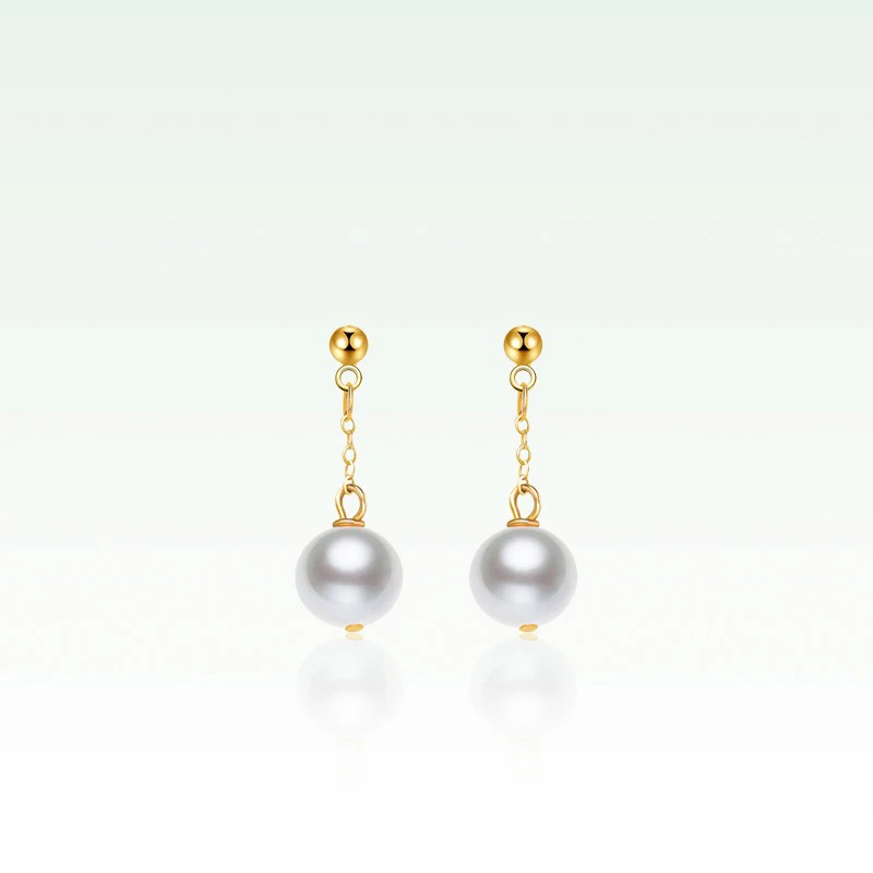 礼兰珠宝 灵动耳钉7-8mm