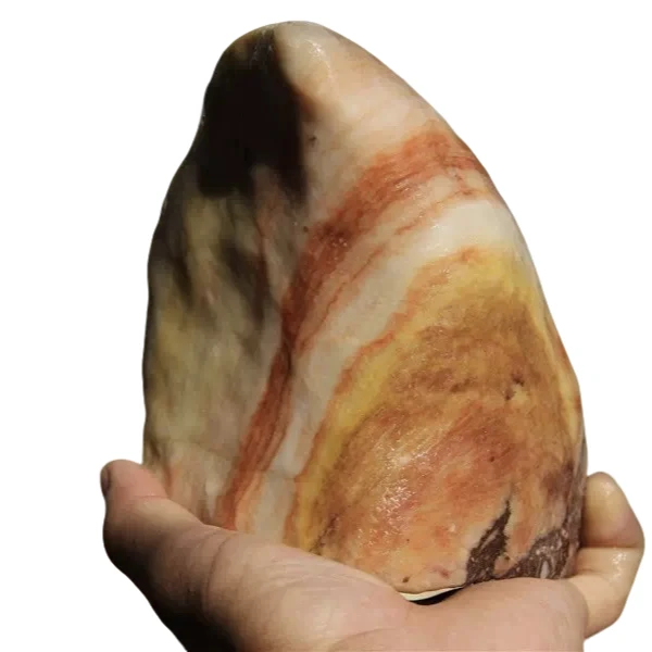 多彩原石摆件手工创意陶瓷玄关雕刻老料风化手捏