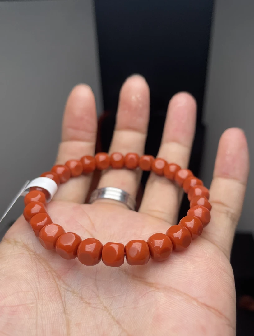 南红手串方糖（馆藏）