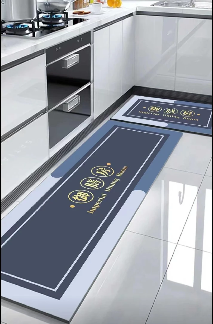 厨房地垫防滑防油吸水垫门口耐脏脚垫硅藻泥防水家用免洗可擦地毯