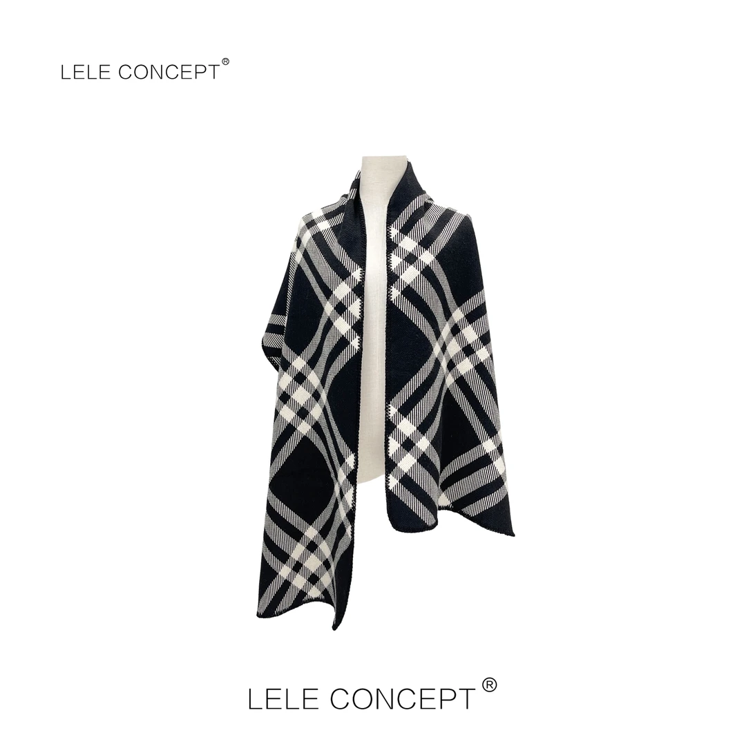LELE CONCEP丨【精选推荐】两色格子围巾WJ027