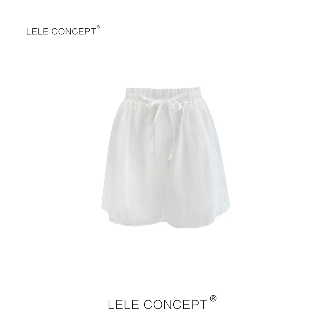 LELE CONCEPT丨【精选推荐】时尚休闲舒适麻短裤K0239
