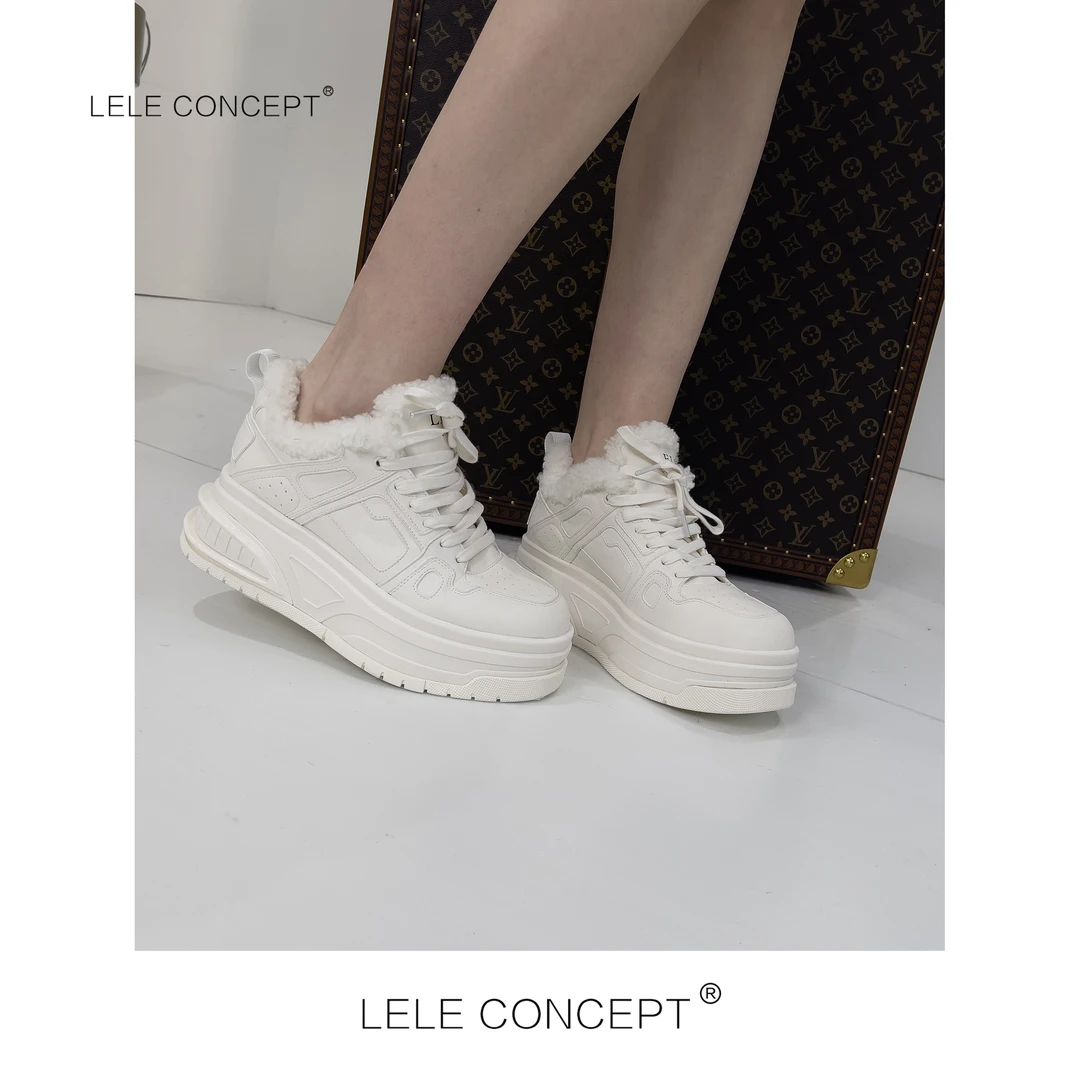 LELE CONCEPT丨时尚设计师毛边小白鞋X0170