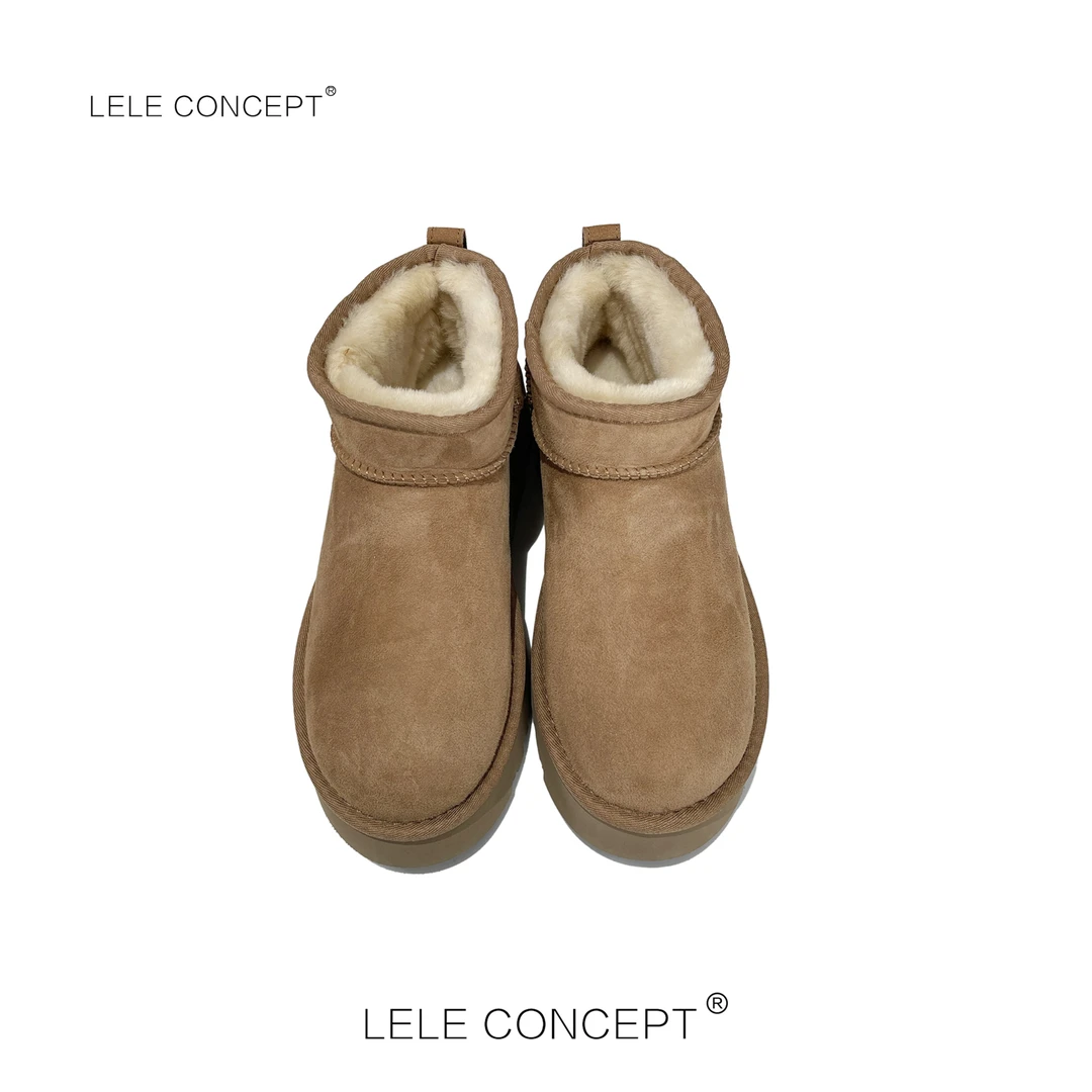 LELE CONCEPT 丨时尚保暖百搭雪地鞋X0160真皮