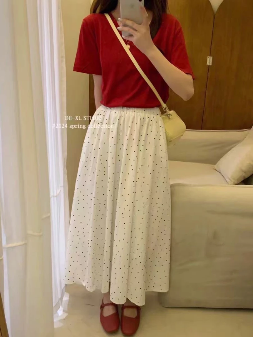 2024夏季新款波点裙