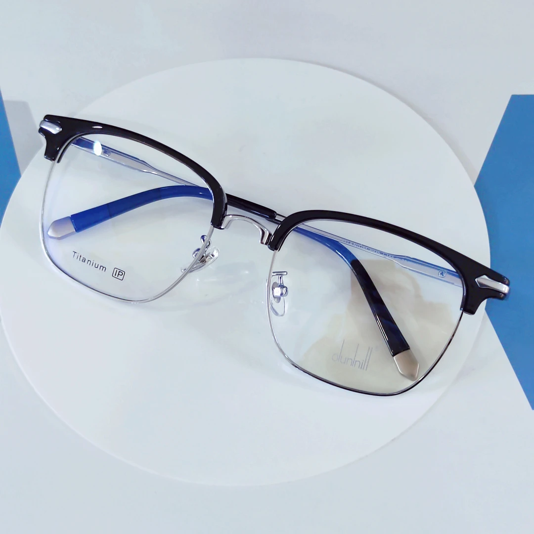 【158总宽大码眉毛钛架55-20码】眼镜金丝边全框半边框1925同款男款