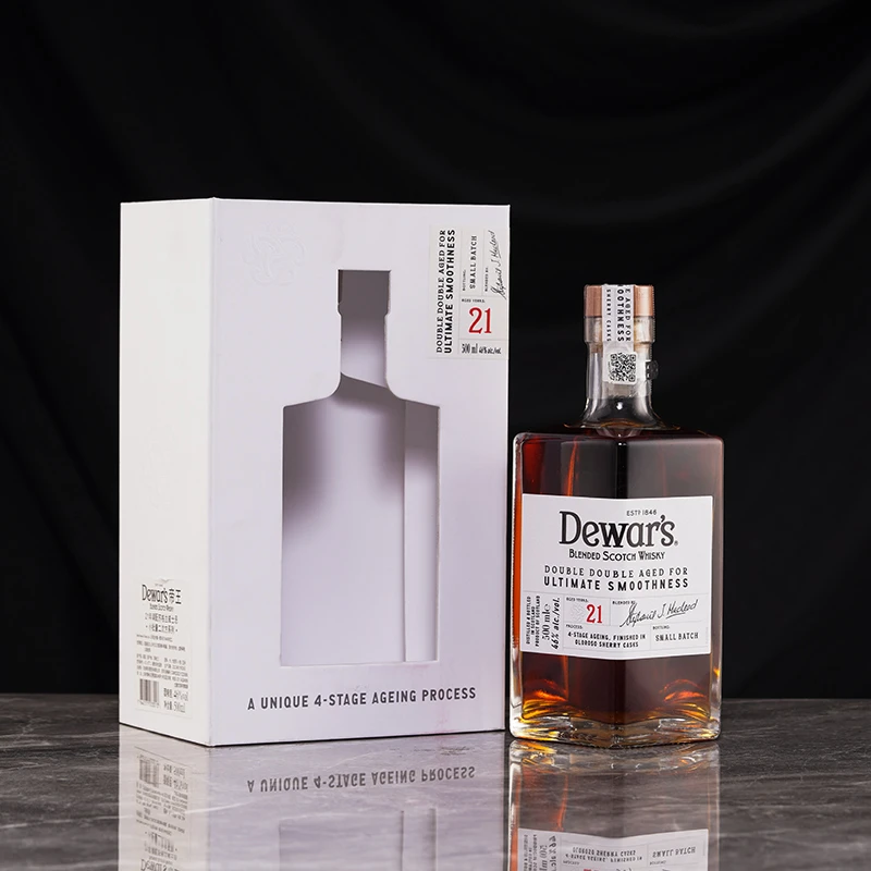 龙粤 Dewar's帝王21年苏格兰威士忌500ML四次陈酿洋酒正品行货