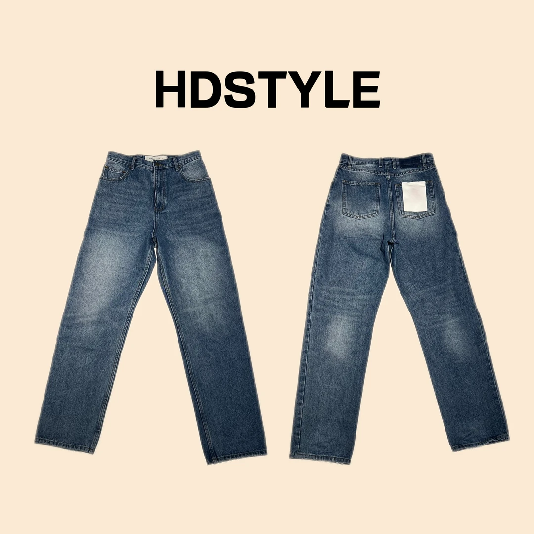HD推荐潮牌直筒牛仔裤