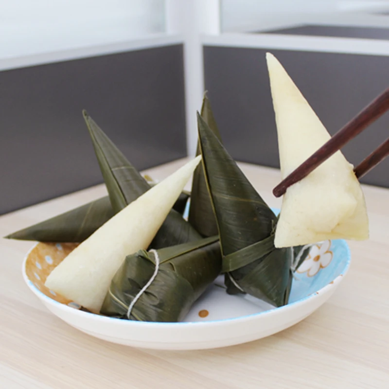 原味粽子纯糯米纯手工制作湖北恩施新鲜白米清水粽子羊角粽子