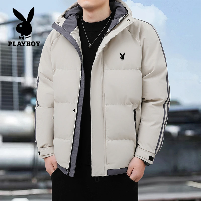 花花公子棉服男款冬季2024新款宽松加厚棉衣保暖男士冬装棉袄外套