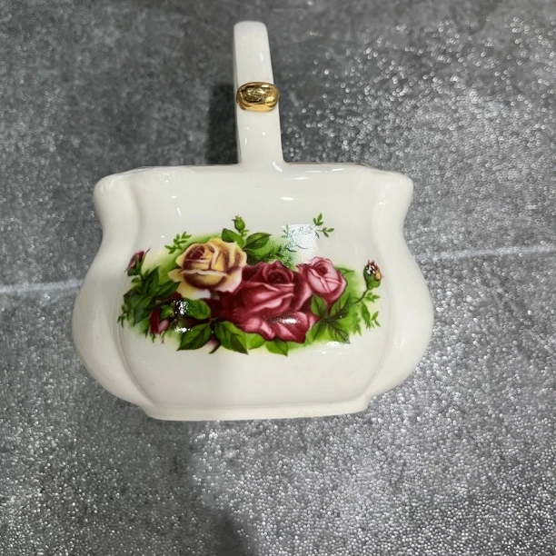 手工描金多功能使用小花篮