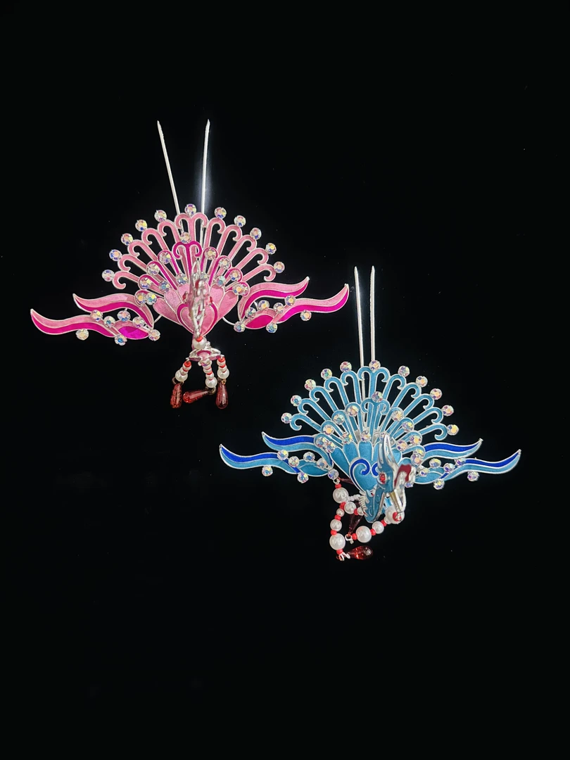 戏曲舞台点绸小正凤老旦花旦头饰