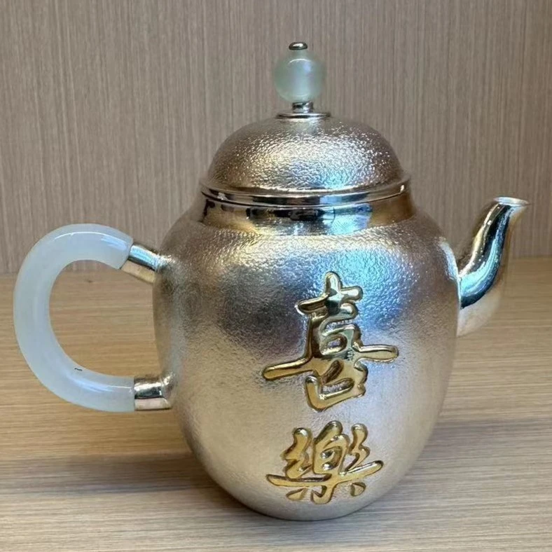 古悦喜乐 品茶论道茶壶 纯手工中式家用精美茶壶茶具约190CC