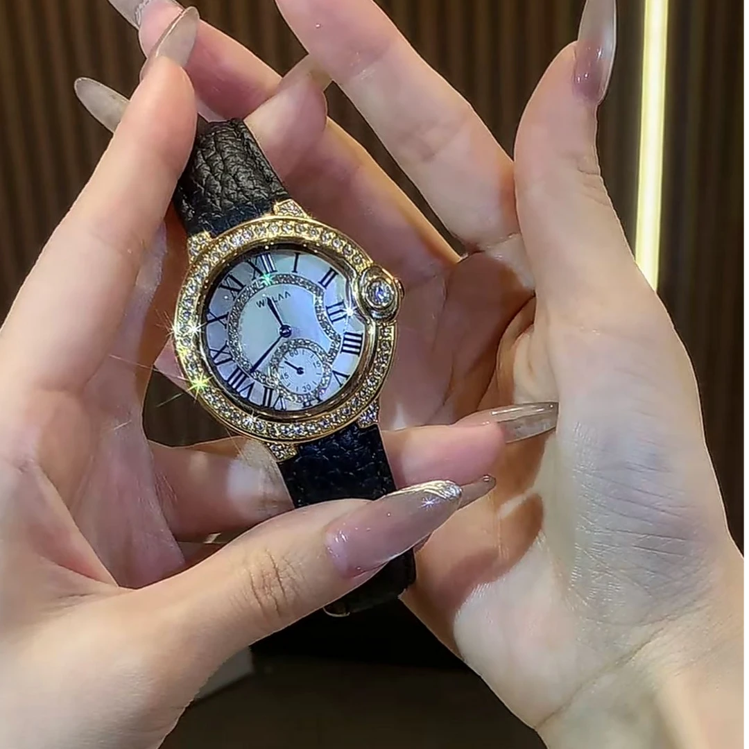 【66专属】约会气球系列女士轻奢百搭小众高级时尚镶钻防水女士腕表