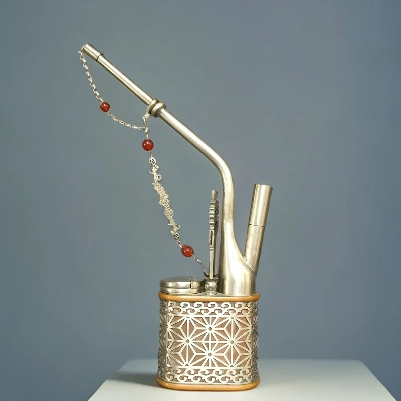 白铜苏工纯手工紫铜包边传统工艺创意珐琅彩镂空圆壶复古工艺摆件