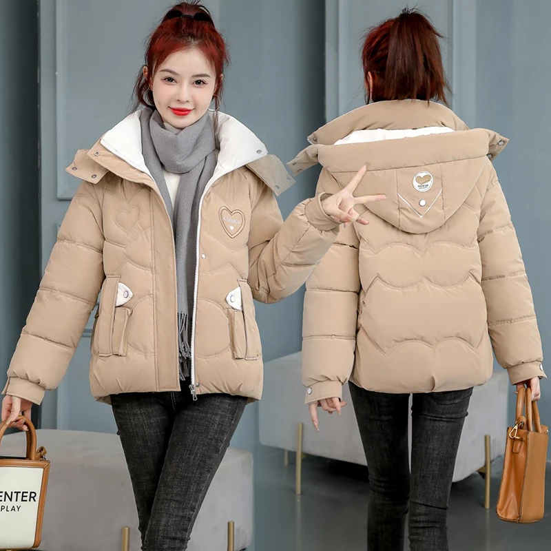 高档免洗冬季棉服女士短款加厚宽松棉衣爆款2025年冬天新款女装