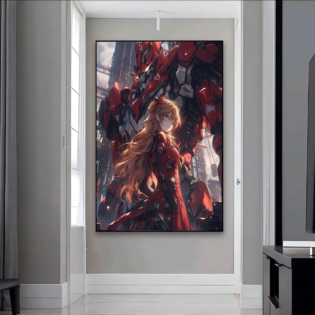 RX 高端定制装饰画 PVC 尺寸40x60 eva明日香 电竞房 客厅挂画