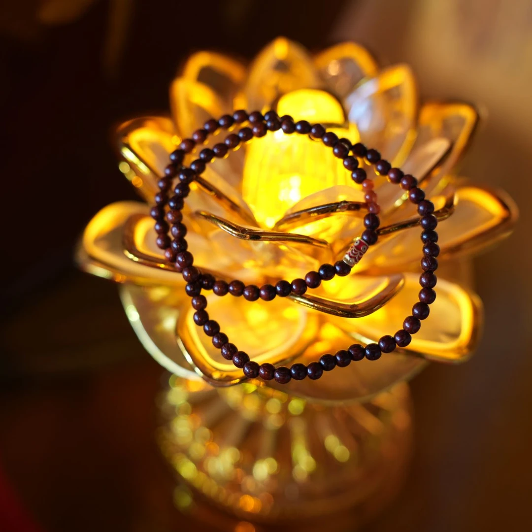 婚姻桃花好运锦鲤小叶紫檀手串高功赋能