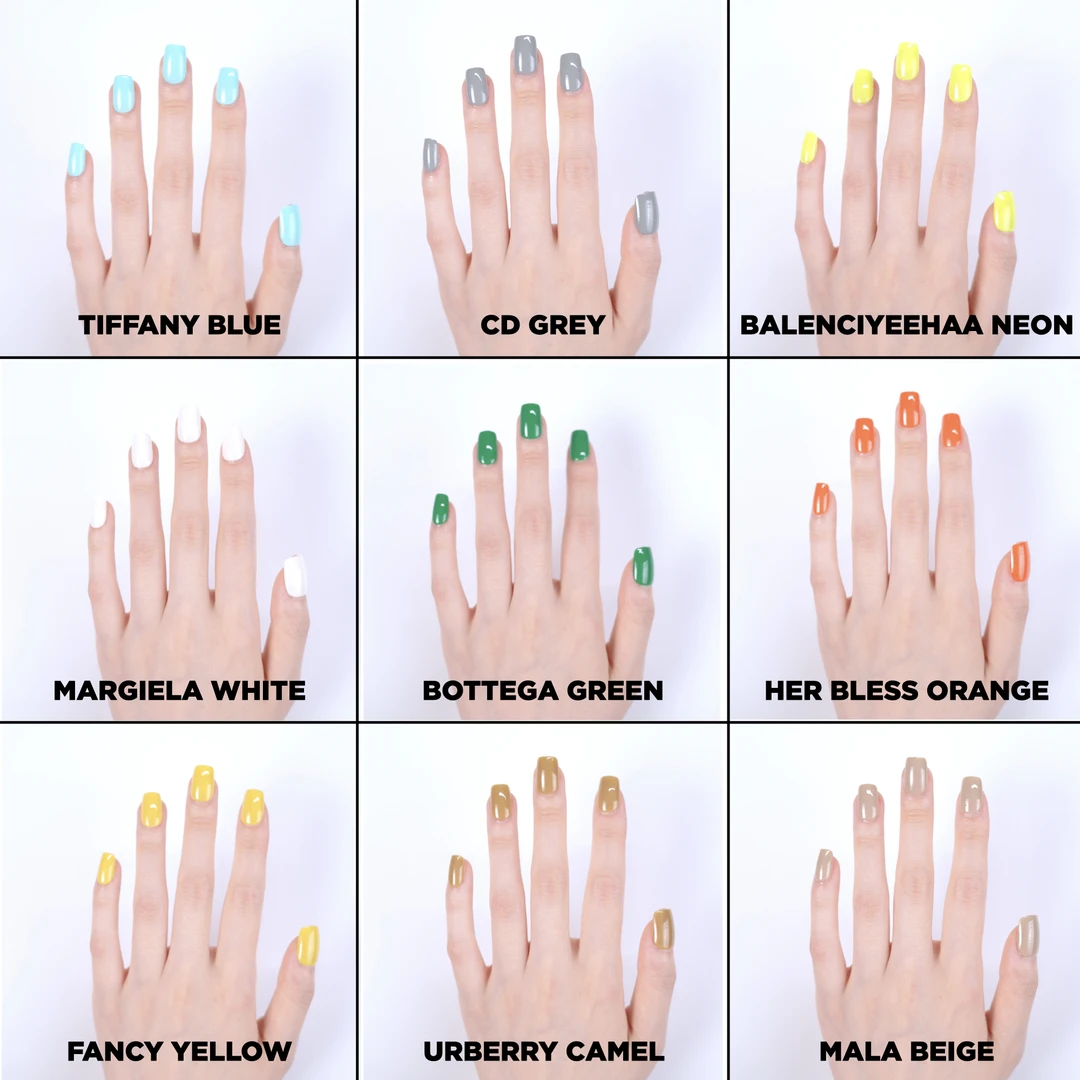 幻调大屋粉刷匠 | 18个纯色穿戴甲短甲纯色高级美甲ins风短甲