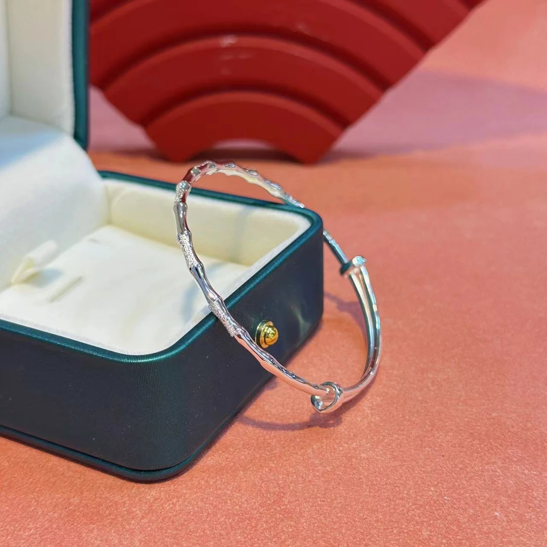 足银竹节手镯HNZ7316