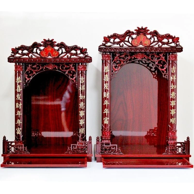 观音房子佛龛供台家用财神佛柜供桌壁挂式神龛供奉佛台立柜神台