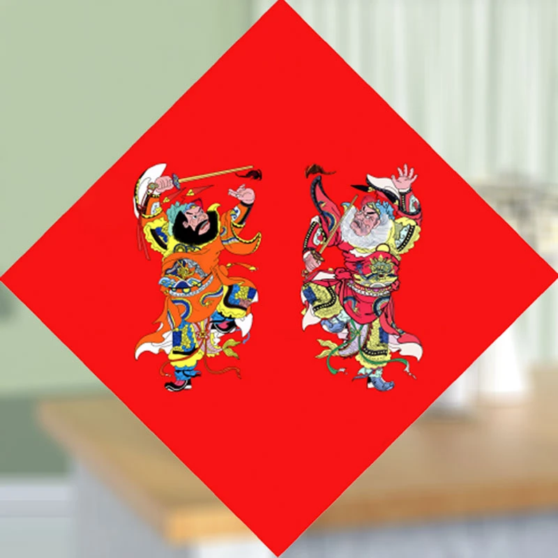 单门门神贴防盗大门专用过年春节年画钟馗斗方门神门贴大门自粘