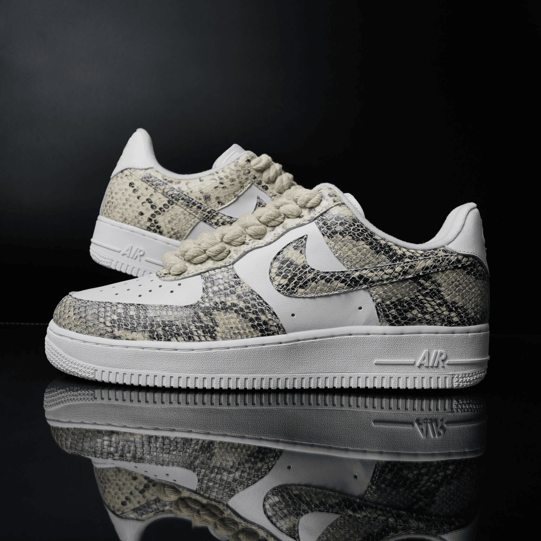 NIKE/耐克Air Force1空军一号龙年蟒蛇纹限定定制潮鞋
