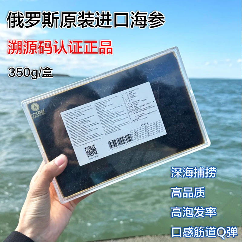 俄罗斯海参【原装进口溯源认证】正品俄参6排刺纯淡干足干高品质2红