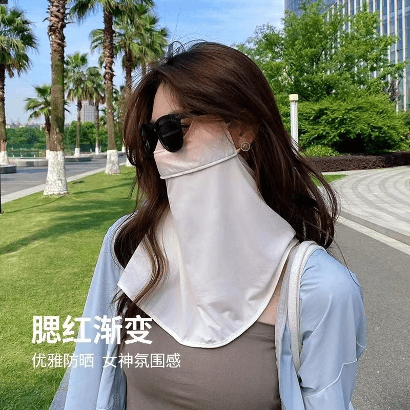 夏天防晒面罩遮脸全脸护颈护眼角防紫外线冰丝面罩遮阳户防晒口罩