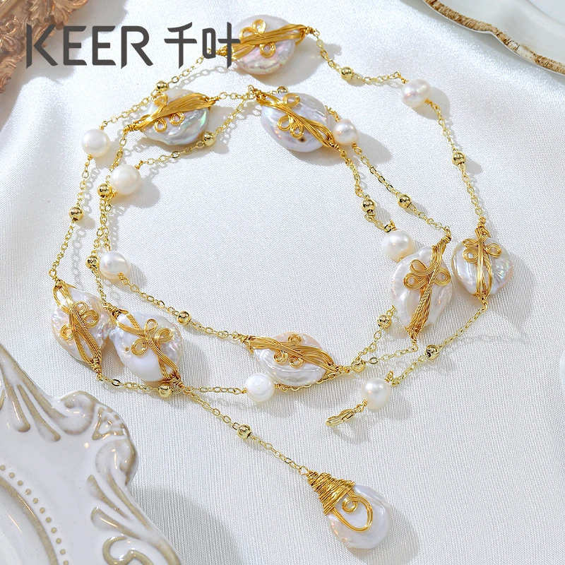 合金项链 【KEER千叶中古】合金淡水毛衣链 39900035019