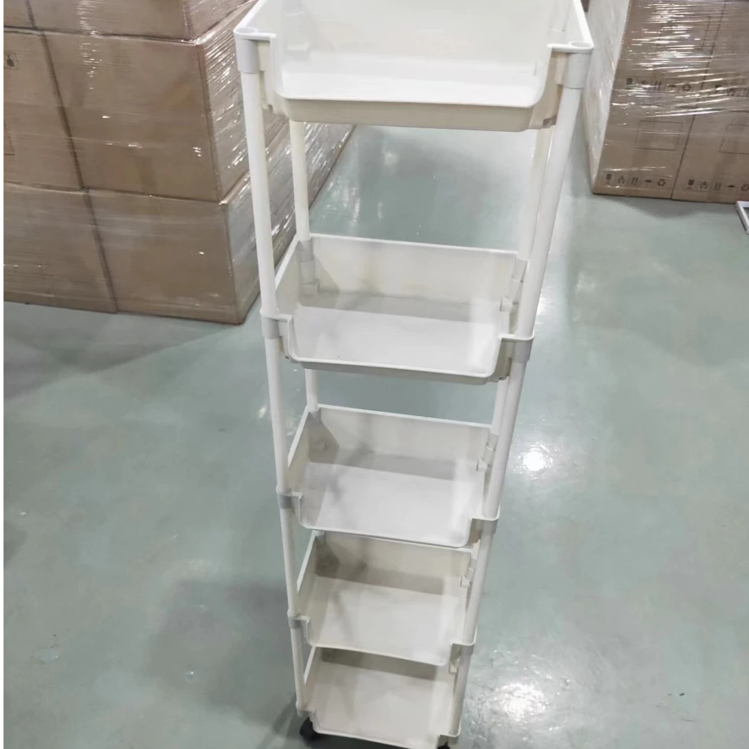 【升级款】加厚款书架置物架多层带轮客厅卧室5层书架