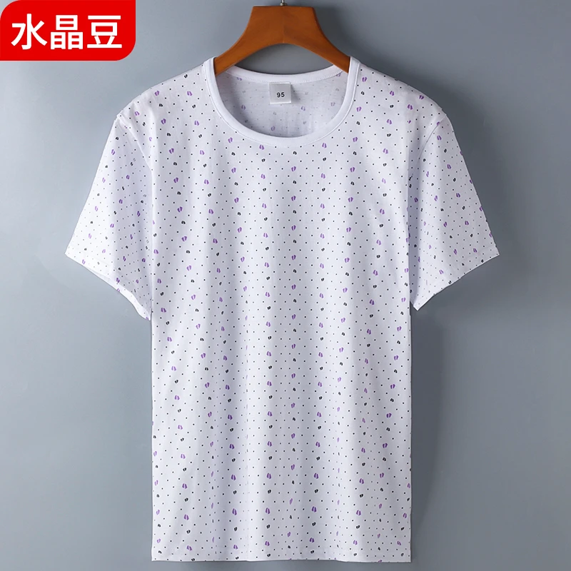中老年人汗衫女士纯棉短袖睡衣奶奶老人内衣打底居家全棉透气夏季