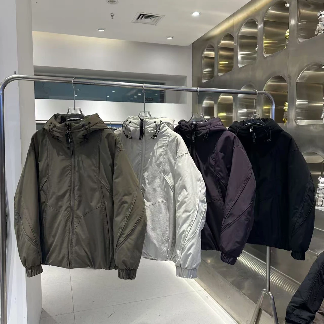 冬季连帽休闲加厚男士男款运动短款时尚户外潮流保暖93522