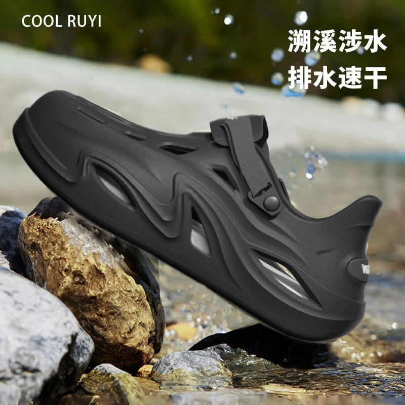 洞洞鞋男款夏季新款运动上课打篮球酷如意透气男生外穿凉鞋不臭脚