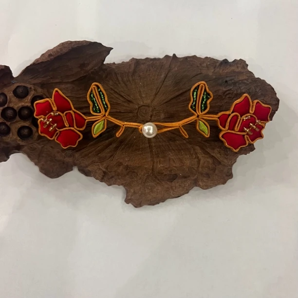 中式旗袍唐装扣子手工定制编织盘扣玫瑰花朵盘扣B011