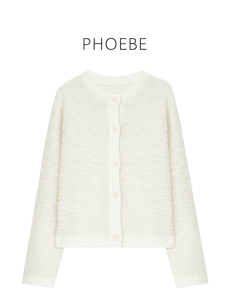 【弗朗明哥开衫】PHOEBE叶姐 春季新款气质时尚针织衫H40907090C
